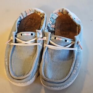 Hey Dude Wendy Youth Boho Light Denim